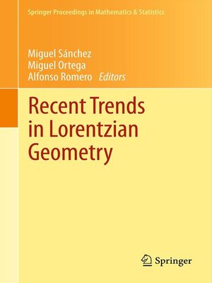 cover image of Recent Trends in Lorentzian Geometry